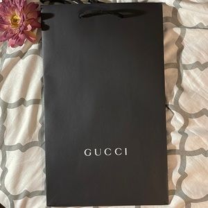 GUCCI Empty Shopping Bag- Black